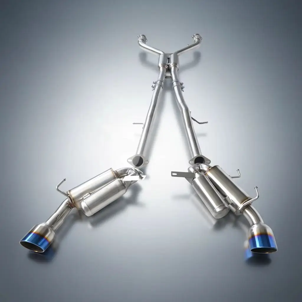 SS304 Catback Exhaust System for Infiniti Q50 2.0T 2014-2022 | High-Quality Racing Performance Muffler with Double Tips