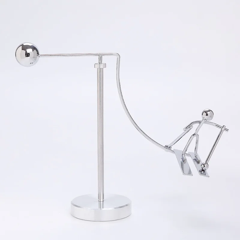 Creative Newton Pendulum Ball Men Iron Man Cradle Balance Crafts Tumbler Kids Desk Toy Metal Home Decoration Accessories