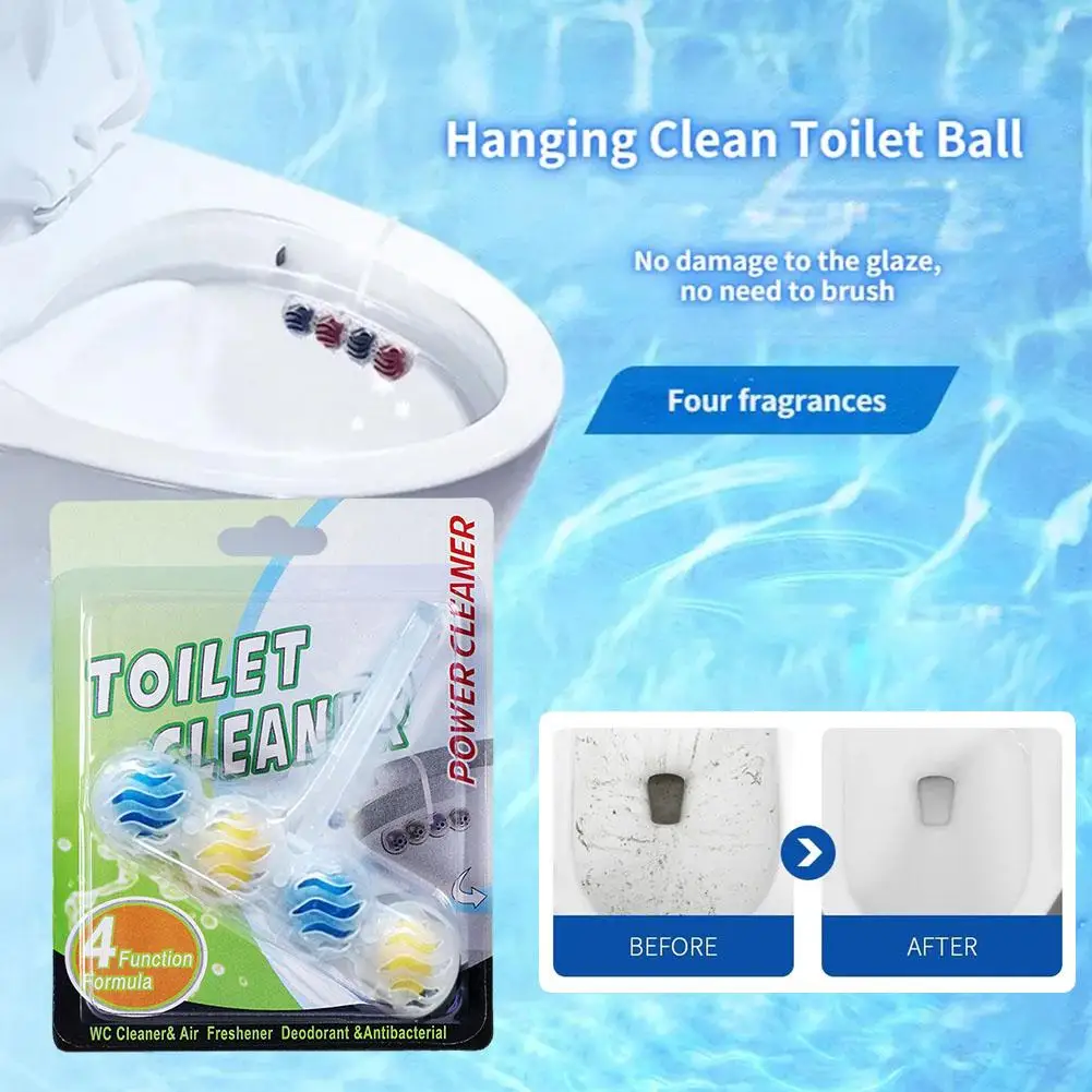 Suspended Toilet Cleaning Ball Strong Decontamination Bathroom Air Household Supplies Bathroom Freshener Toilet Deodorant N1D7