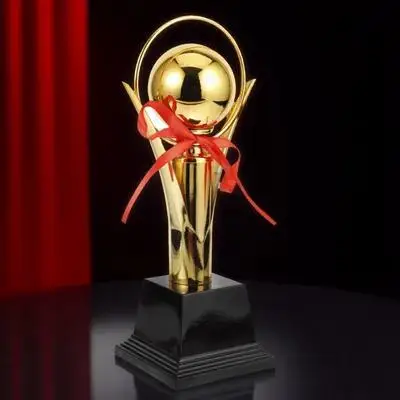 Metal Golden Award Trophy Small Size for Students Competitions Party Favors Gift Bags Sports Events Prizes Trophy