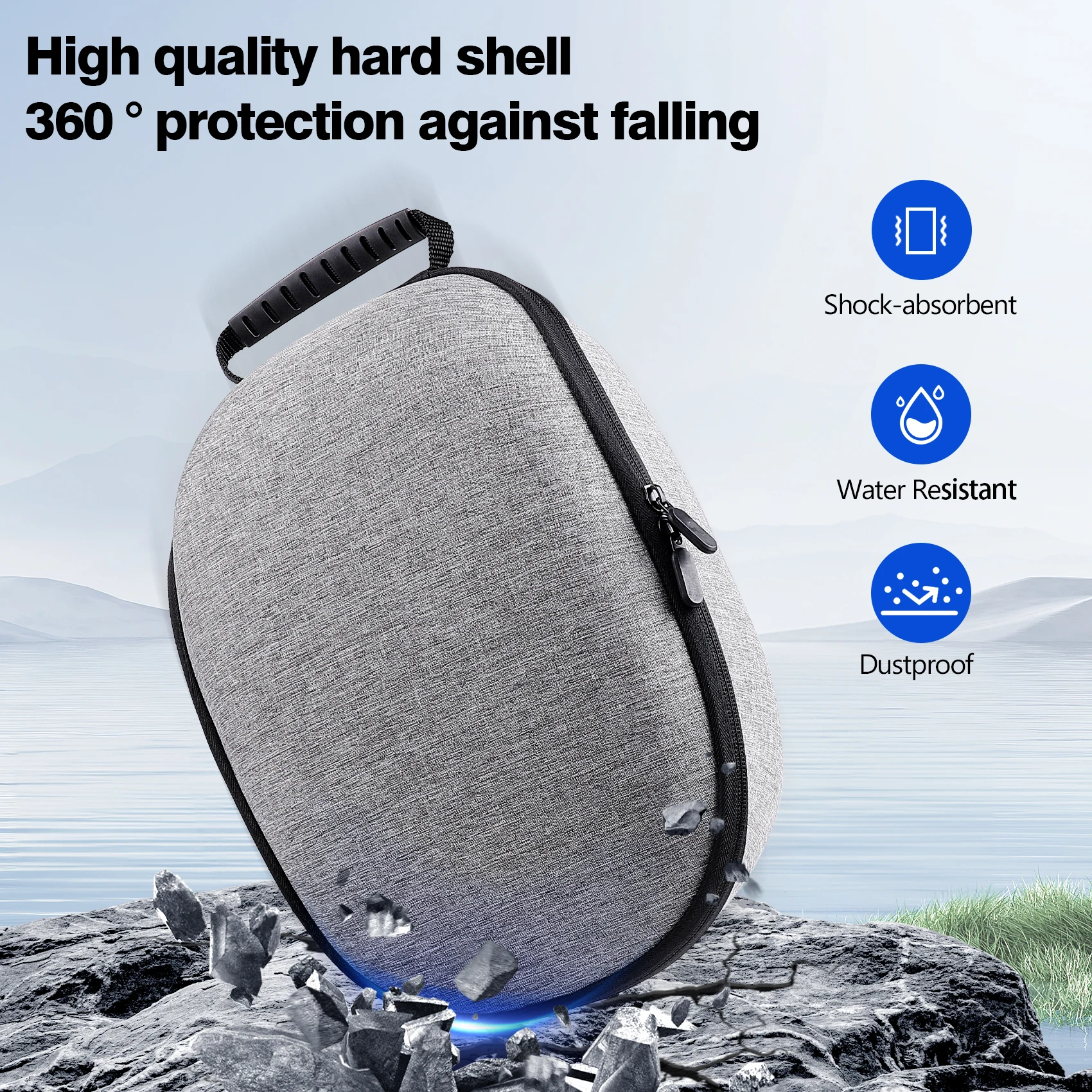 HUADAI Design Tragetasche Kompatibel mit Meta Quest 3S/Quest 3/Quest 2 – Detail 6