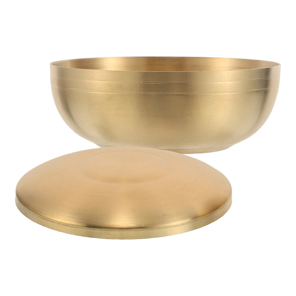 

Stainless Steel Korean Style Bowl Lid Multi-Purpose Dessert Saucer Salad Rice Kimchi Storage Container Kitchenware Makgeolli
