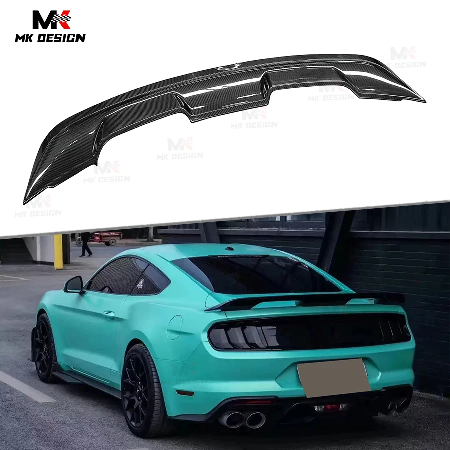 

GT500 Style Carbon Fiber Rear Wing for Ford Mustang 2015-2021 Rear Trunk Lip Spoiler Wing Body Kit Auto Parts