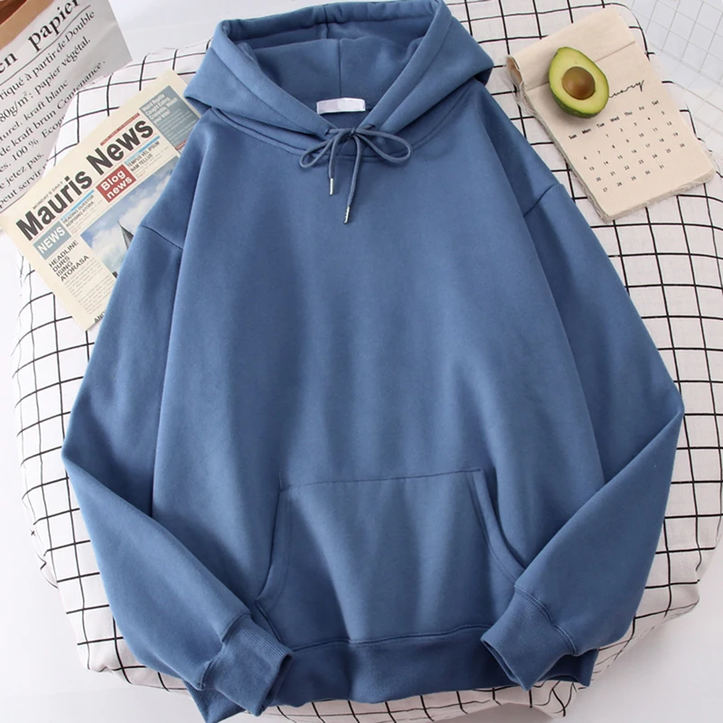 Herbst Casual frauen Solide Hoodie Komfortable Stretch Sweatshirts Lose Tasche Warme Kleidung Mode Straße Weibliche Pullover – Detail 17