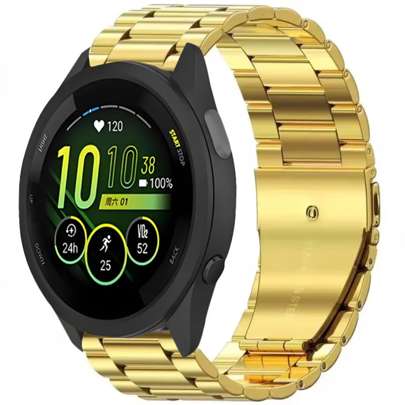 Ремешок из нержавеющей стали 22 мм для Garmin Forerunner 265/255 Music/965 955 745, металлический браслет для Garmin Vivoactive 4/Venu 3 2, ремень