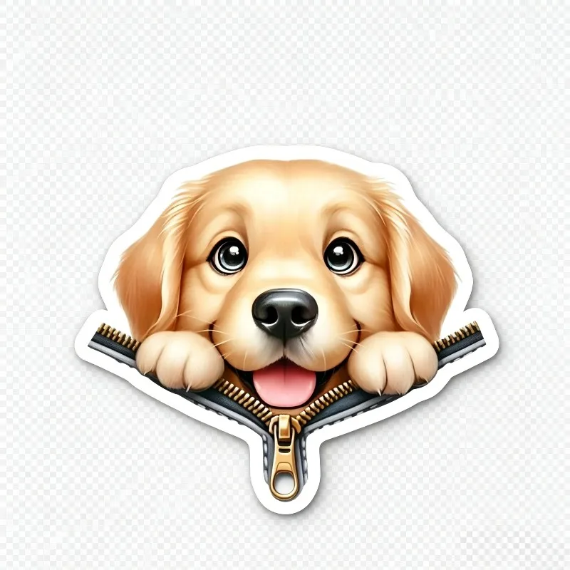 Other 3D Sticker 13cm PVC Cartoon Paw in the Pocket Car Stickers Fit Car Window Notebook Wall Refrigerator Decal