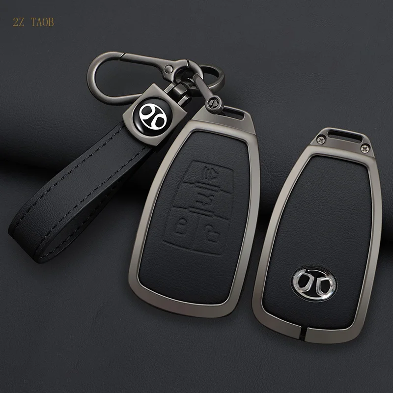 Funda Protectora de Aleación de Zinc para Llave de Coche, Compatible con Baic Senova X25 X35 X55 X65 D50 y Changhe Q25 Q35 A6