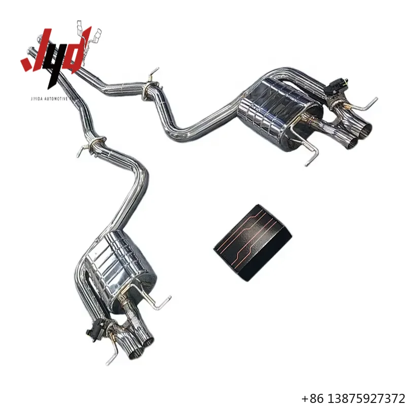 OEM Valve Catback Exhaust Pipes for S63 S63L S600 W222 5.5t Stainless Steel 304 Escape Exhaust Pipe Muffler