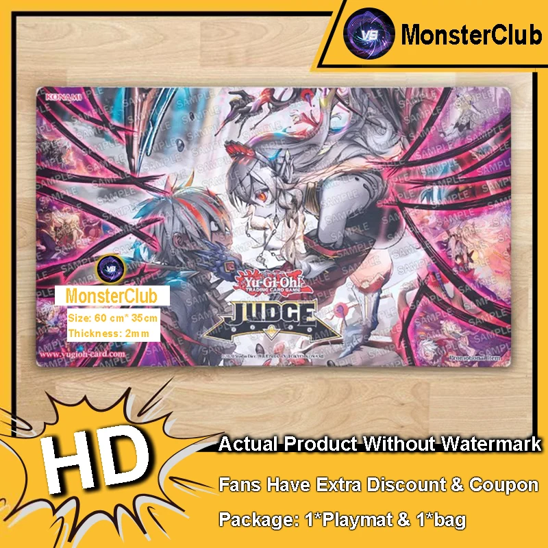 YuGiOh Playmat Fusion Dispatch DIY Fallen of Albaz TCG CCG Blazing Cartesia, The Virtuous Trading Card Game Mat Rubber Mouse Pad