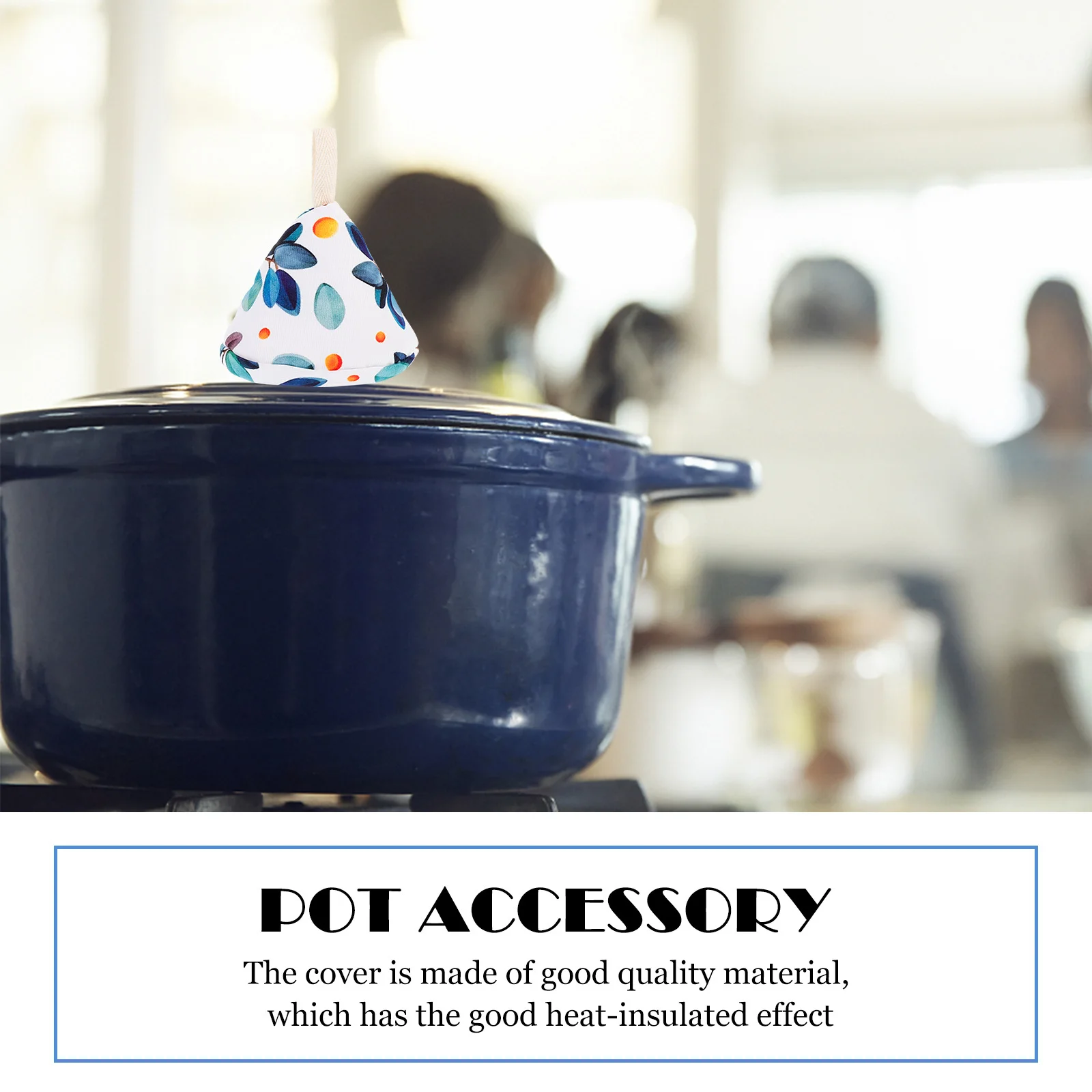 

4Pcs Premium Cotton Pot Lid Cover Triangular Anti-Scald Sleeve for Pan Handle Heat Protection Kitchen Essential