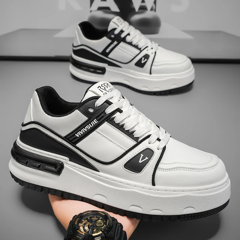 Sport- und Freizeitschuhe, Herrenschuhe, Marathon-Oversize-Luftpolsterschuhe, fliegengewebtes Ganzjahresgummi, verschleißfest, Anti