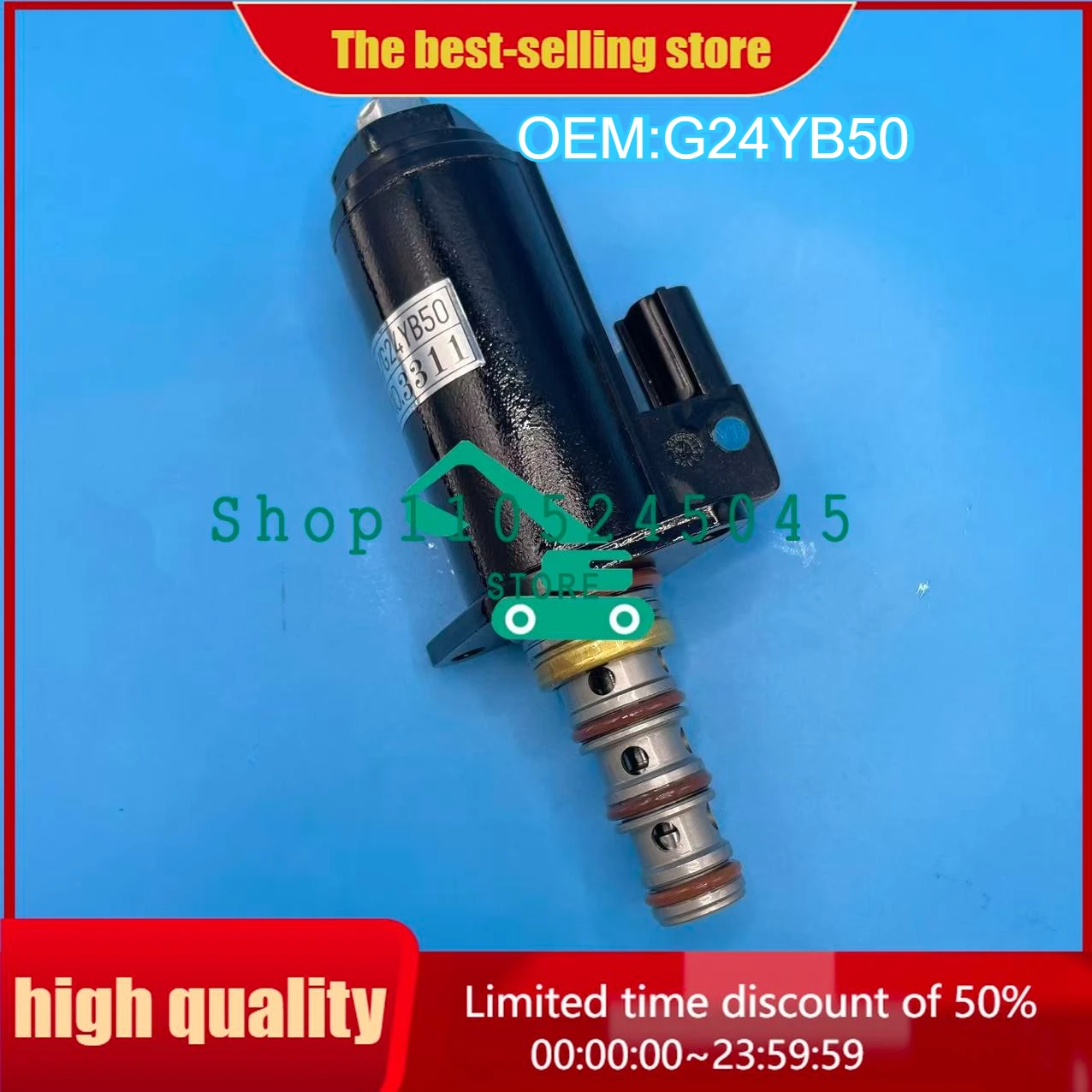 

YN35V00051F1 Электромагнитный клапан тормозного гидравлического насоса KWE5K-31 G24YB50 для экскаватора SK-8 SK230-8 SK235-8 SK250-8 SK350-8