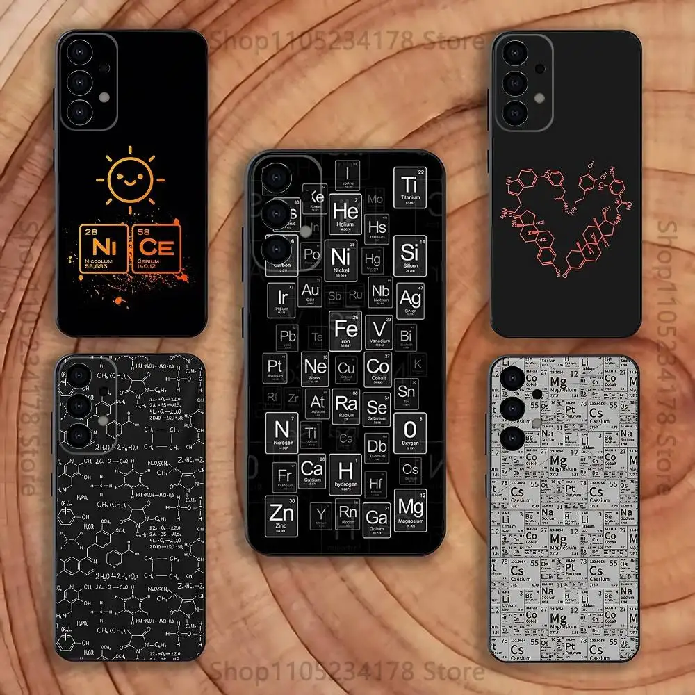 

Periodic Table Chemistry Phone Case for Samsung S series s21 s22 s23 s24 s25 FE Plus Ultra TPU Soft to Skin-friendly case