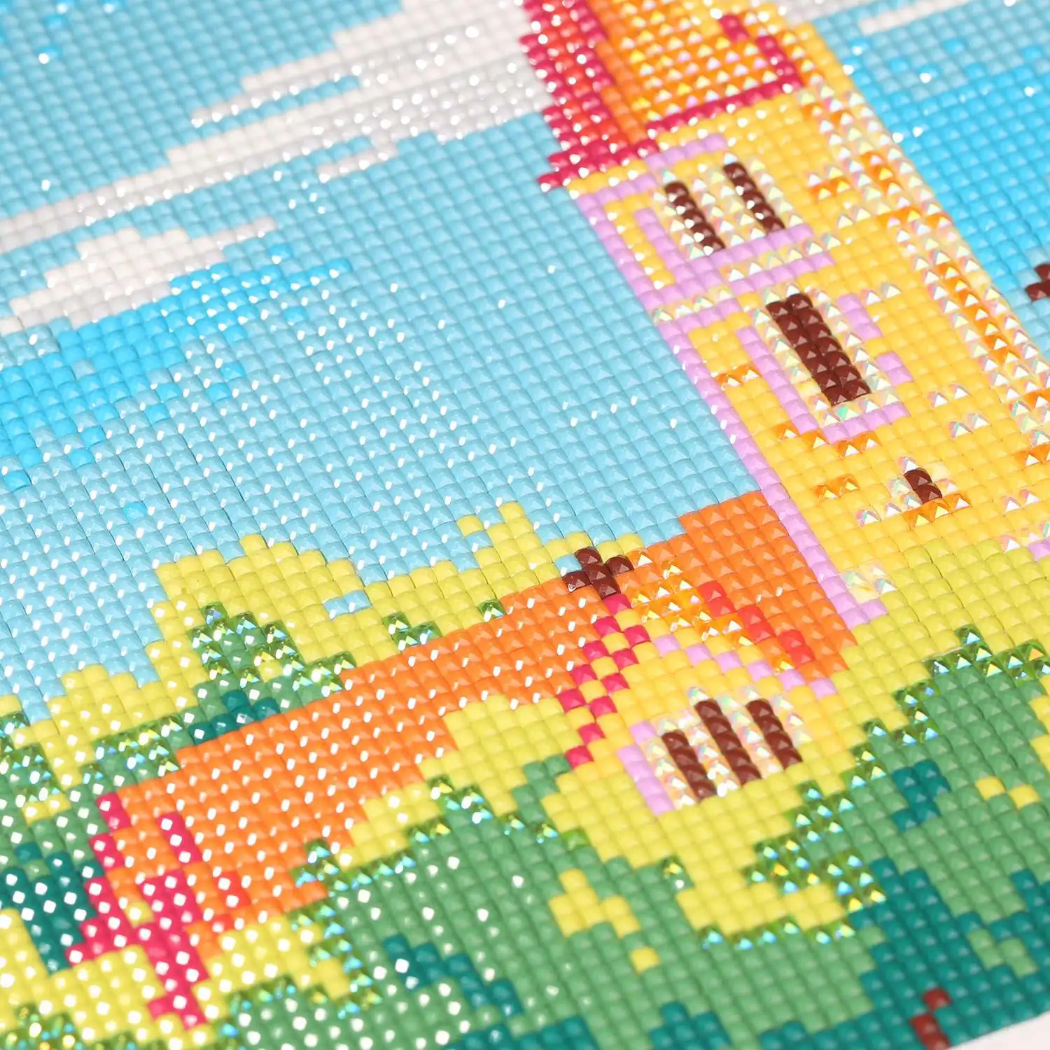 FOREVER YOUNG 5D DIY Diamond Painting Card Four Seasons Scenery Full Square with AB Beads for Beginners Craft Diamond Home Decor