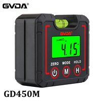 GVDA Digital Protractor Level Box Angle Gauge Electronic Goniometer Magnetic Base Inclinometer Angle Level Finder Measuring Tool