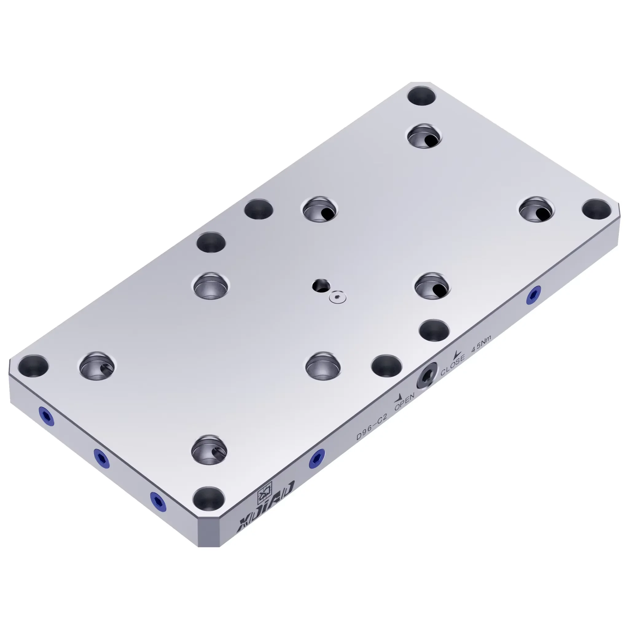 

Numerical control quick change fixture Xindian precision 96mm cuboid machine tool manual chuck-C2 quick release self-centering v