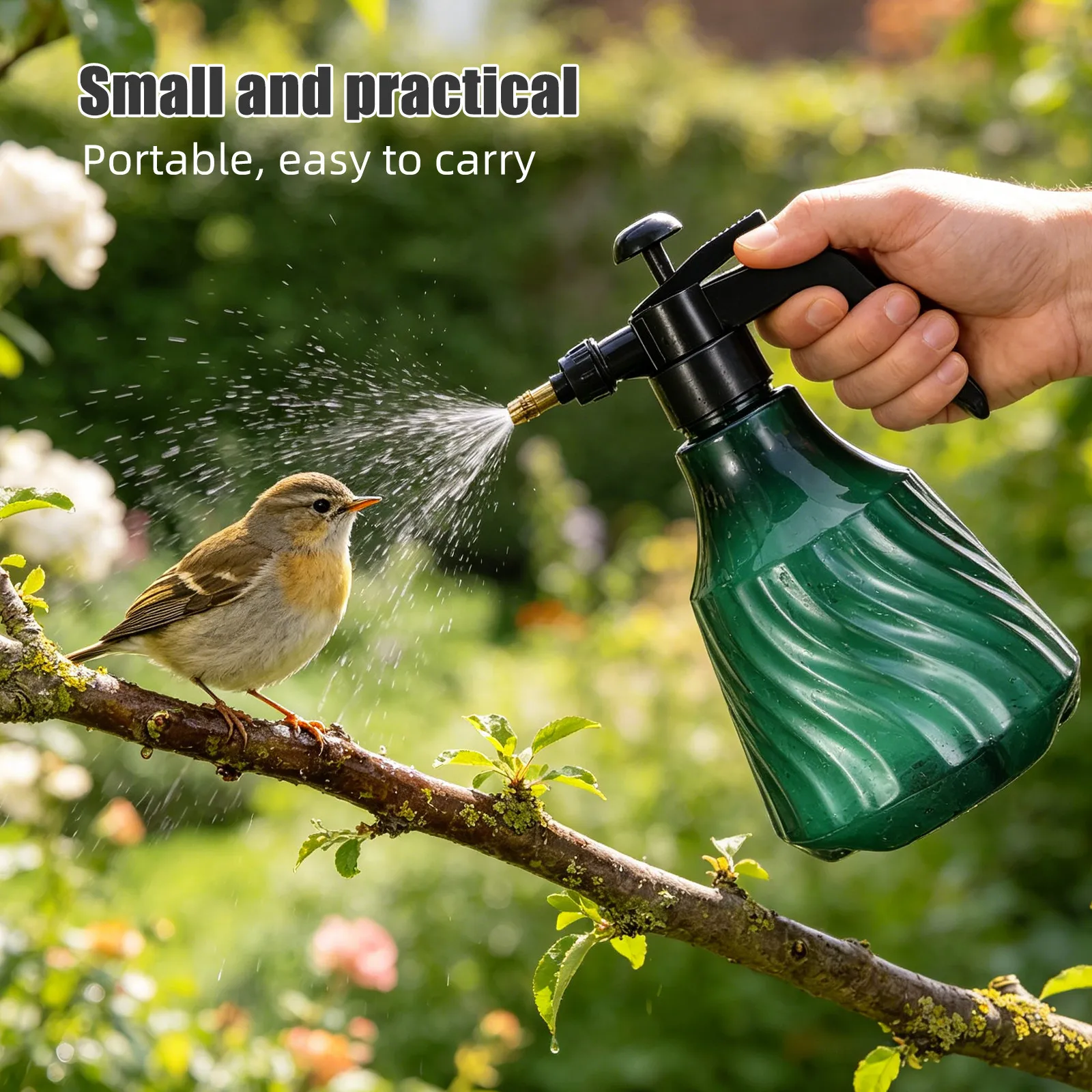 Bird Sprayer Mister 2L Ultrafine Avian Pump Shower Sprayer Bottle Handheld Pet Bird Bath Tool for Conure Macaw Grooming