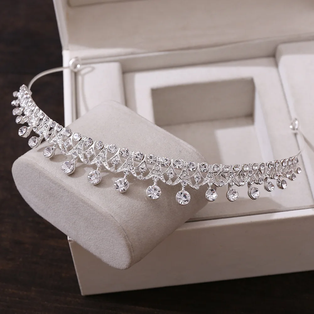 

Коронные диадемы и тиары для волос со стразами, свадебные повязки на голову, блестящие хрустальные и бриллиантовые украшения для волос, праздничный подарок на день рождения