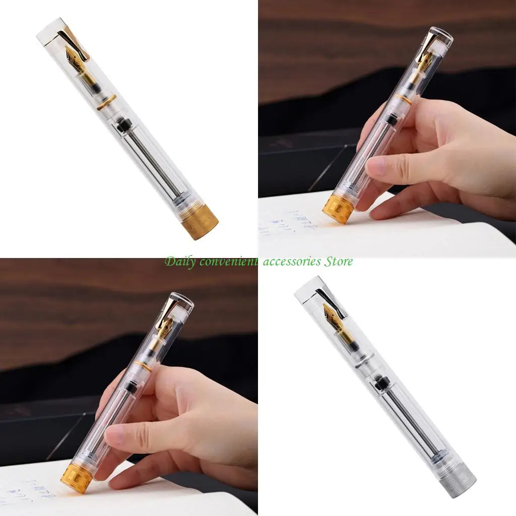 

97QB Перьевая ручка с вакуумным наполнением чернил, дизайн для плавного письма, качественные подарки