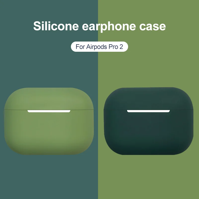 Voor Airpods Pro 2 Gen 2022 Case Plain Kleur Silicone Oortelefoon Shell Draadloze Hoofdtelefoon Cover Voor Apple Air Pod 3 pro2 2nd 1 Case