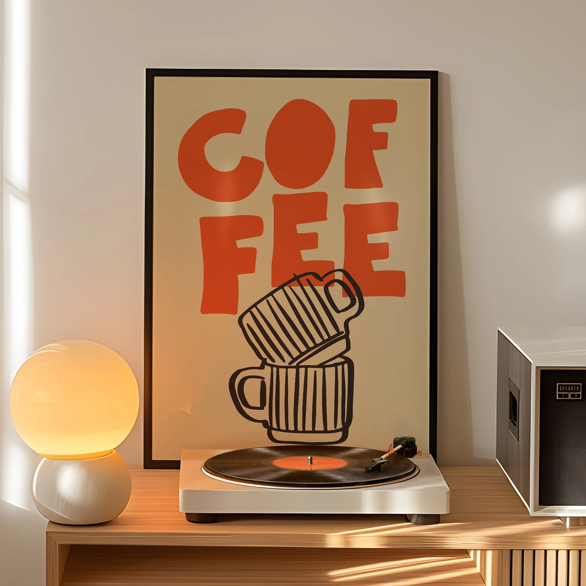 Espresso Minimalism Wall Art Prints Canvas Painting Poster Picture For Living Dining Room Home Decor