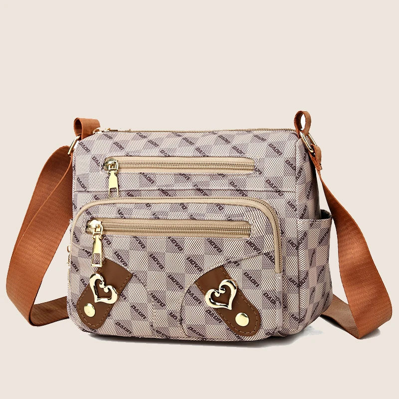 Luksusowy portfel i torebka w stylu vintage, wysokiej jakości torba damska typu crossbody, torba damska z wieloma kieszeniami, pojedyncza torba na