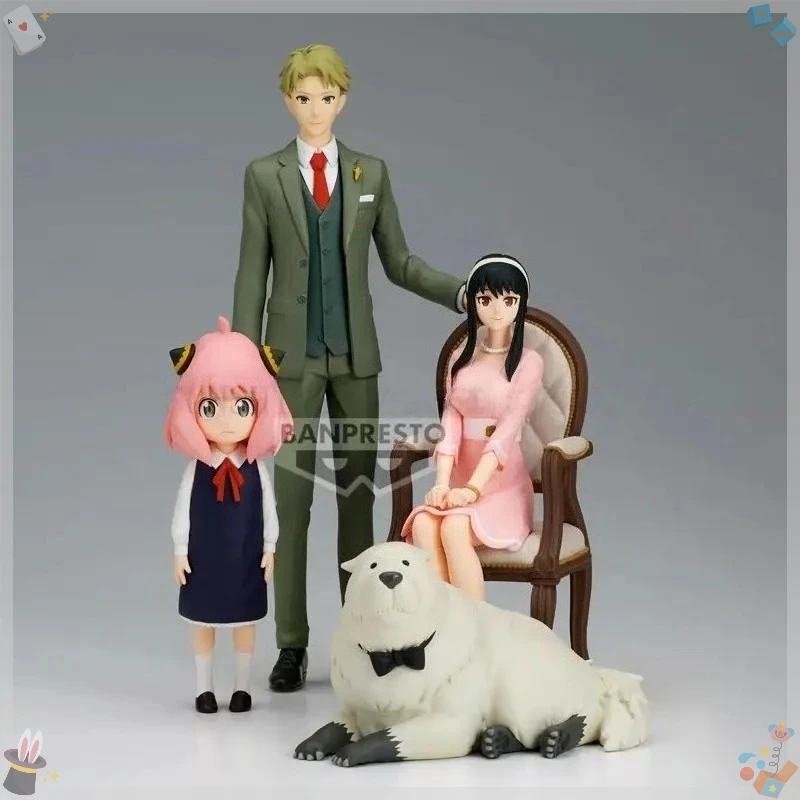 

Bandai Original in Stock SPY FAMILY Anime Figure Twilight Anya Yor Bond Collectible Model Decoration
