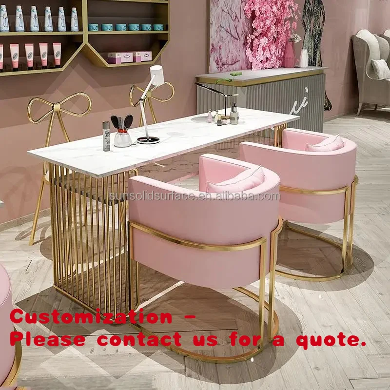 

Customize.A Set of Townhouse Nail Tables Has Various Styles and Supports Customized Styles, High-quality