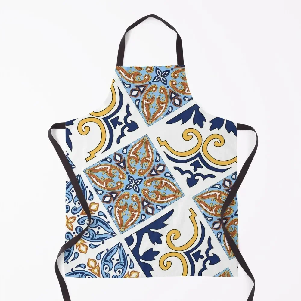 

Italian Maiolica Apron Women's Kitchen innovative kitchen and home items Trim Cloth christmas decoration Apron
