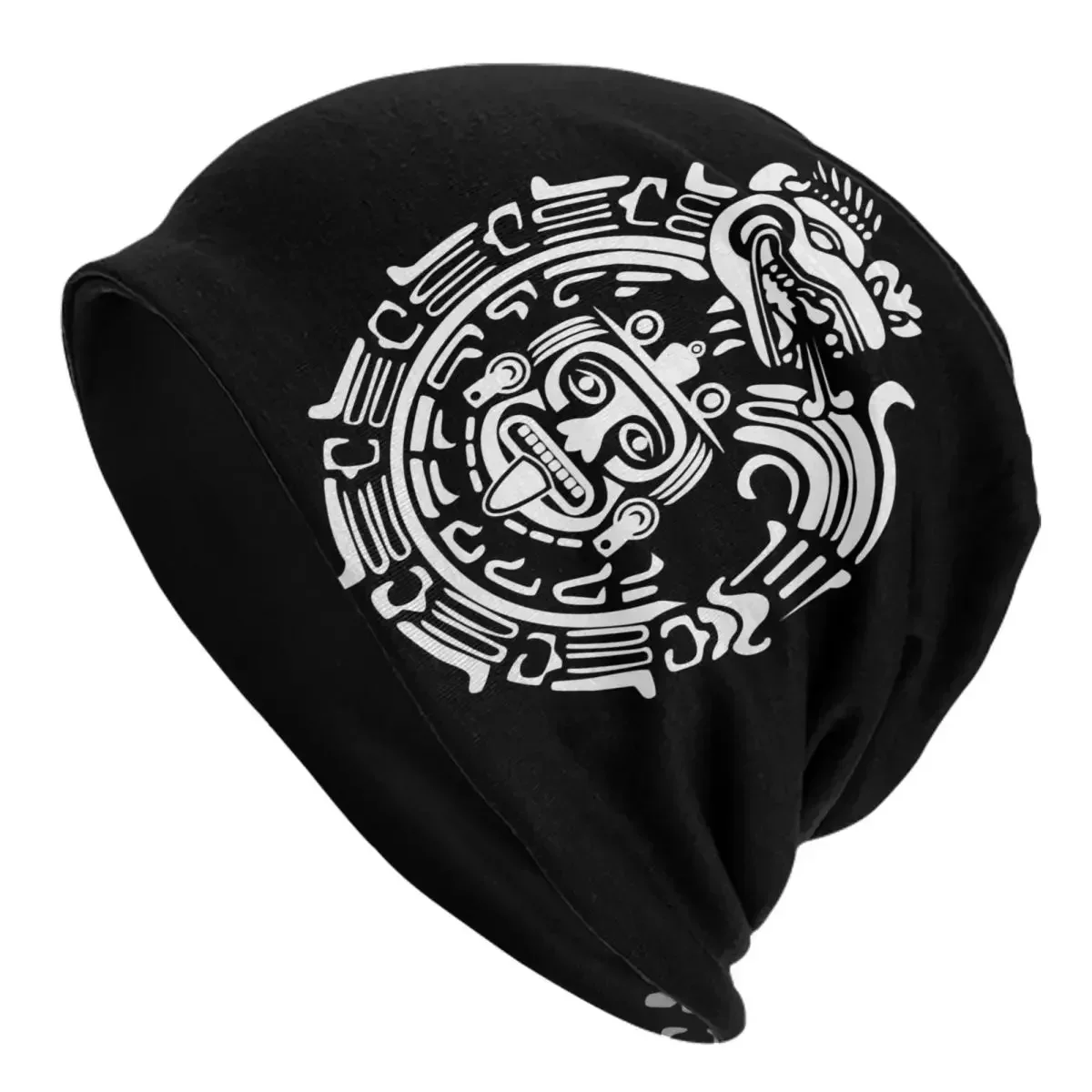 Quetzalcoatl Maya Aztec Ancient Symbol Unisex Adult Beanies Caps Knitted Bonnet Hat Warm Fashion Autumn Winter Skullies Hats