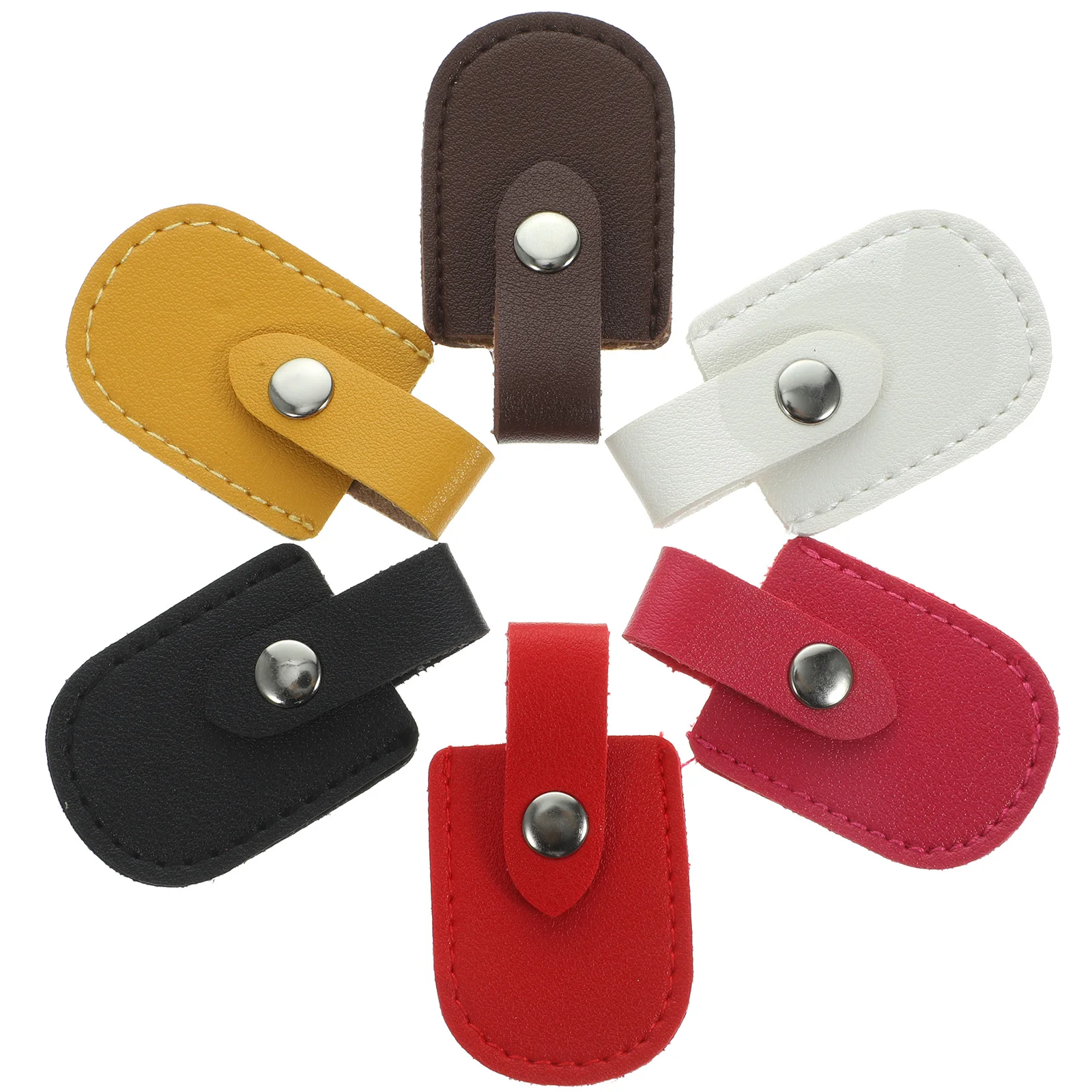 6 قطعة مقص الأظافر يغطي غمد واقية دائمة ل كماشة البشرة مانيكير أداة اكسسوارات مستلزمات صالون الأظافر #4