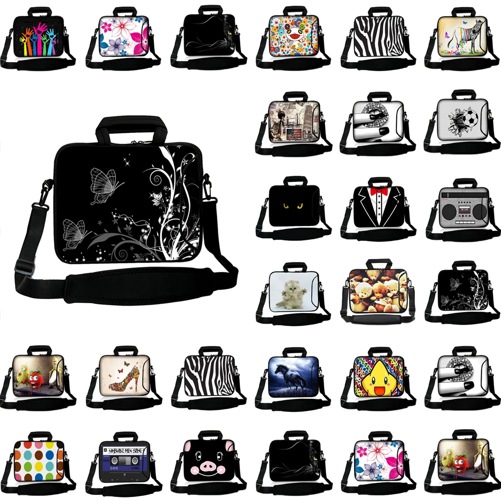 Tas komputer PC, untuk Macbook M2 Air 15.3 Pro 16 14.2 Neoprene Laptop tas kantong Notebook dengan tali bahu 15/16/17 inci