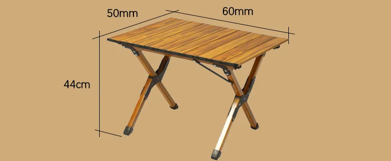 Lightweight folding egg roll table and chair set Outdoor camping picnic table portable