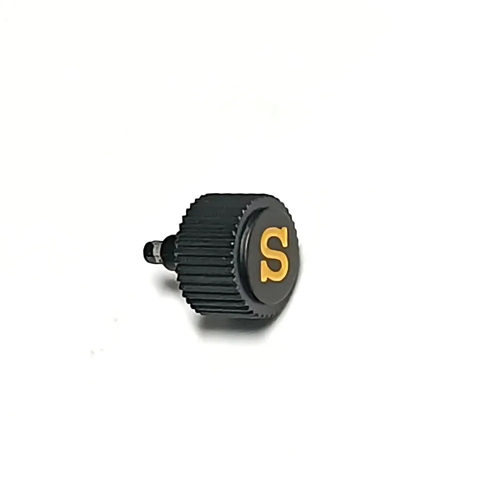 Corona avvitata SKX007 Custodia Sostituisci la corona dell'orologio Parti dell'orologio firmate incise Corona di ricambio per movimenti NH34/NH35/NH36