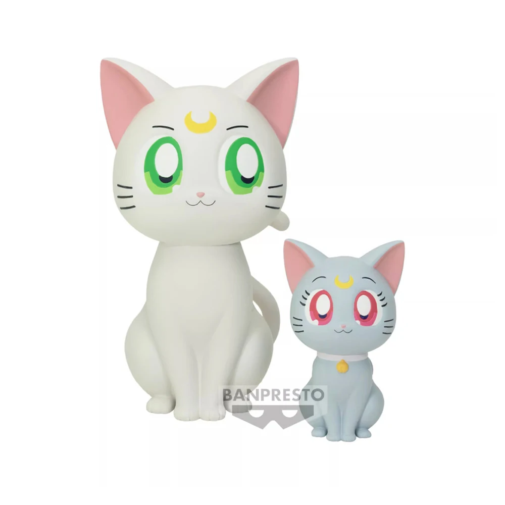 In Stock Original Banpresto Sofvimates Sailor Moon Luna Artemis Figure Anime Model Genuine Collectible Boxed Dolls Toy Gift