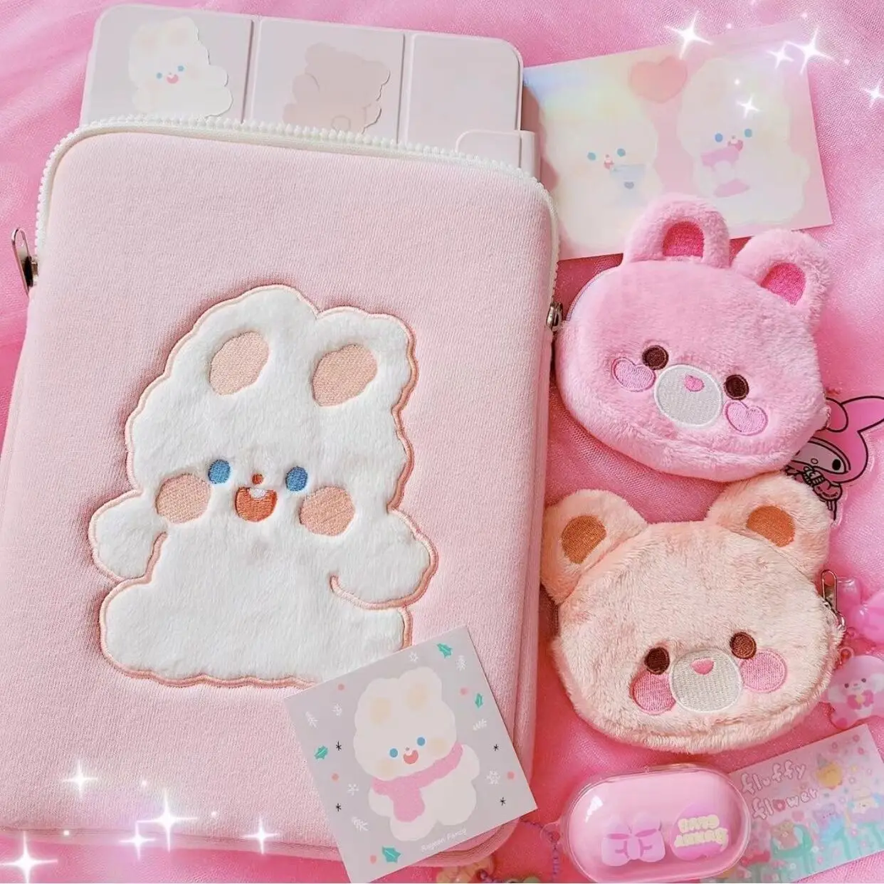 Imagem -04 - Laptop Case Ipad Pro 11 Case 2023 Menina Grande Organizer Pouch 13 14 156 Polegadas Tablet Notebook Liner Bolsa Bolsa Protetora de Manga