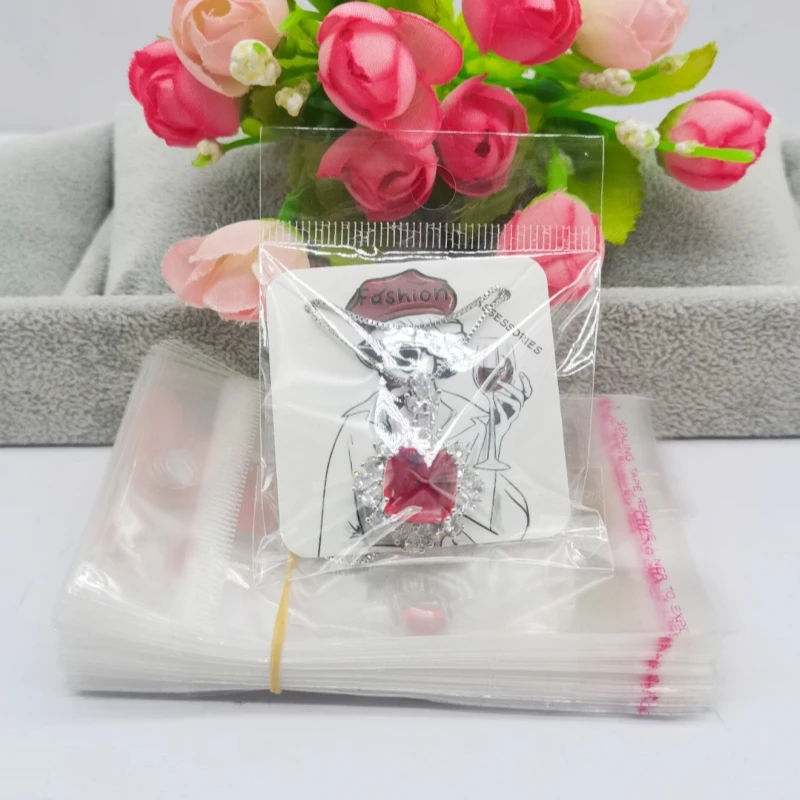 50pcs 5x5/5x7cm necklace display card necklace set pendant packaging hang tag