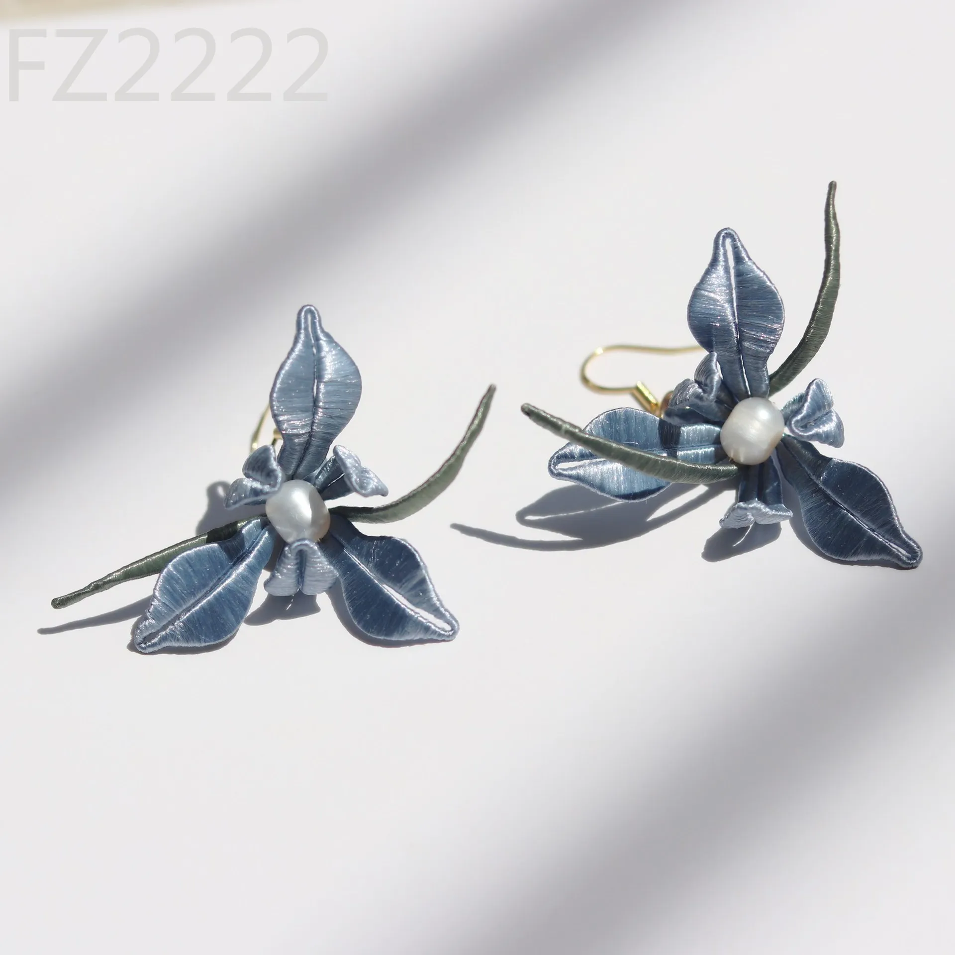 

Antique flower wrapped earrings Hanfu orchid earrings classical magnolia flower jewelry