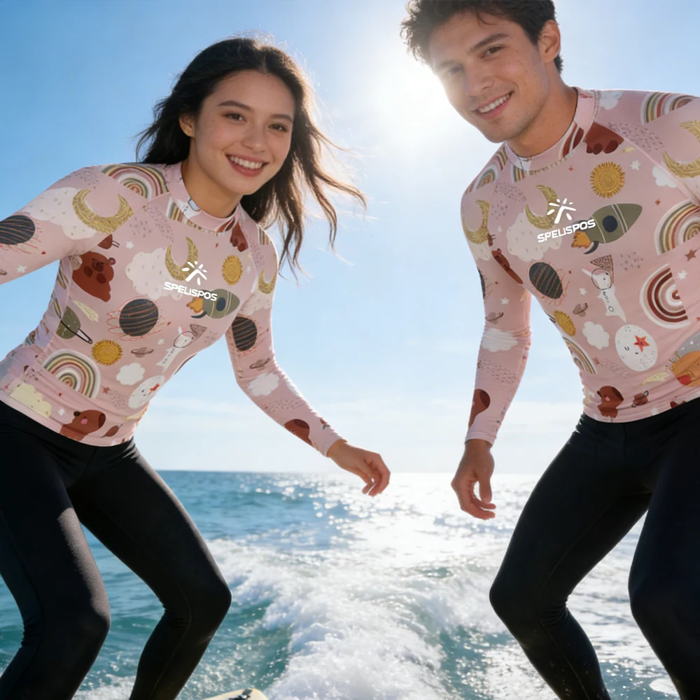 

Long Sleeve Men Women Sailing Top High Quality Surfing Shirt Rash Guard UPF50+ Beach Swim Wear for Water Sport Fishing Touring