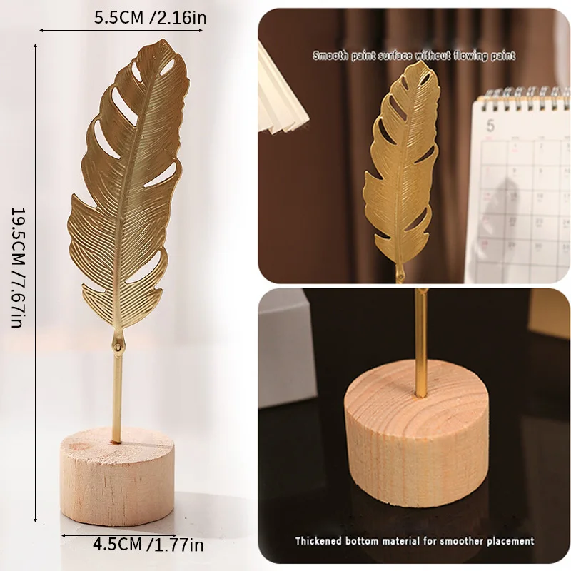 Gold Ginkgo Blatt Feder Hochzeit Party Home Dekoration Kerzenhalter Luxus Wohnzimmer Dekor Home Dekoration Zubehör