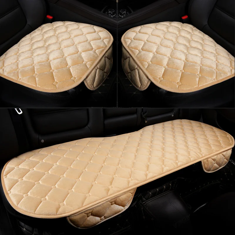 1 Pcs Warm Plush Car Seat Cover Cushion Anti-slip Universal Seat Breathable Pad for All Vehicles Car for Suzuki ERTIGA 6 7 Seats