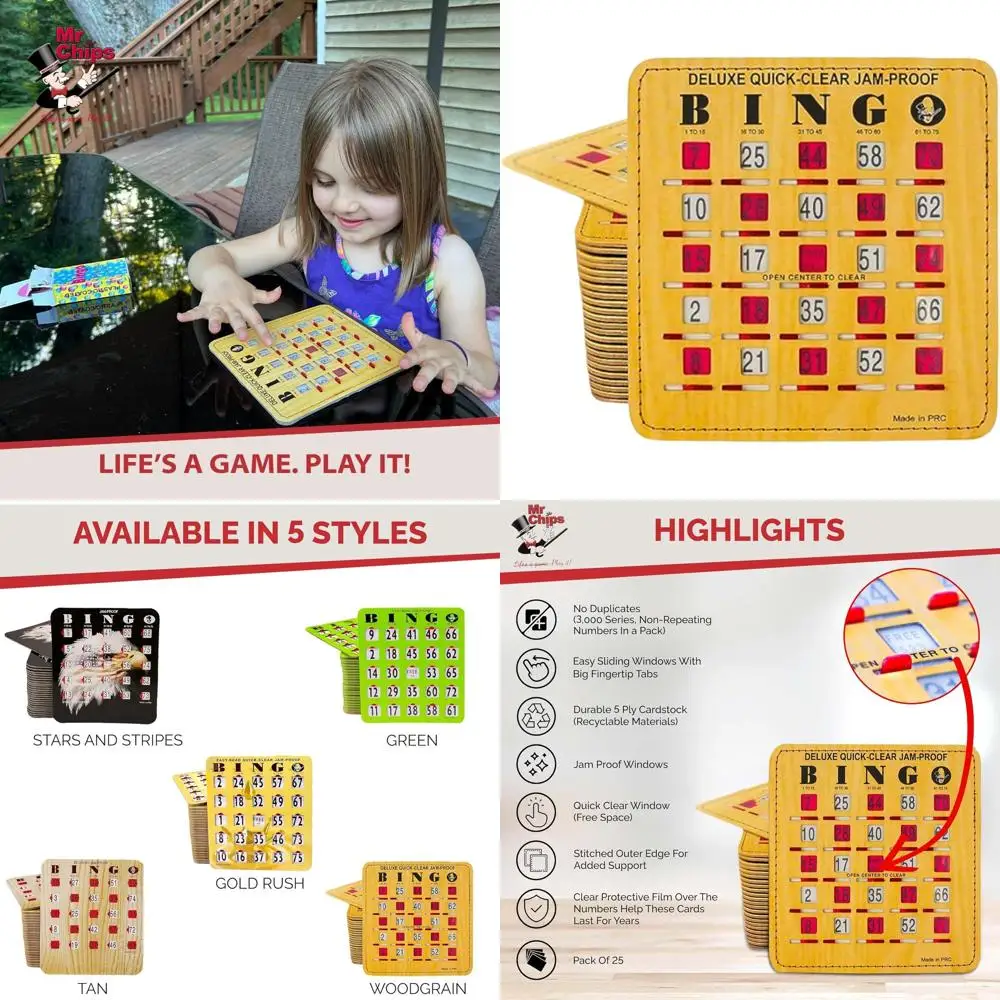 

Роскошные быстропрозрачные 100 карточек бинго с направляющими на кончиках пальцев в деревянном стиле