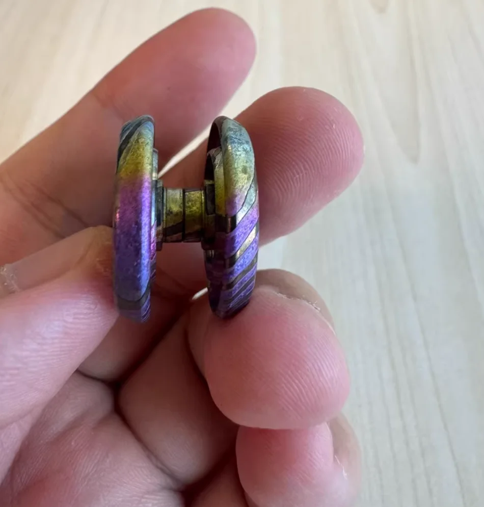 تستخدم EDC JZ لفائف البعوض زركتي قوس قزح 23*14 مللي متر سبينر تململ لعبة الضغط #2