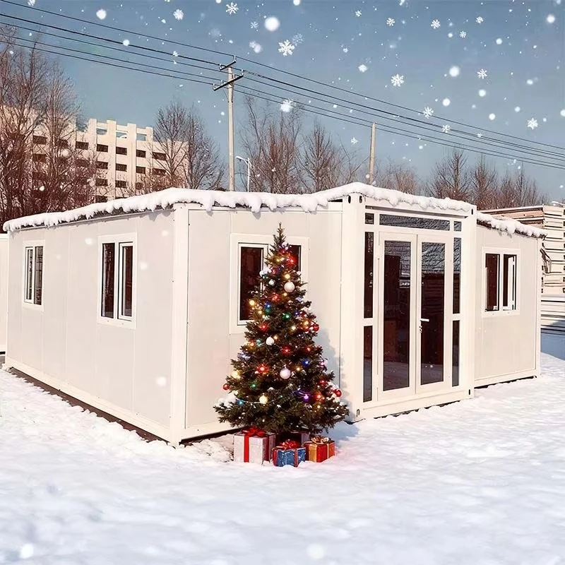 40ft Expandable Prefab Wood Steel Farmhouse Villa 2 4 Bedroom Easy Install Hotel Sale Casa Contenedor