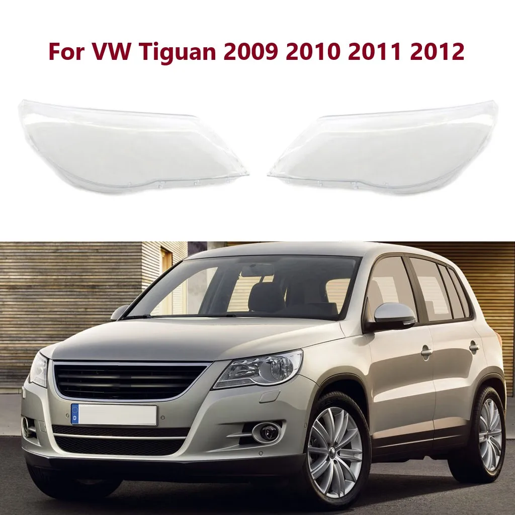 

Left/Right Car Front Headlamp Lens Cover Transparent Lampshade Headlight Shell Lamp Shade Plexiglass For VW Tiguan 2009 ~2012