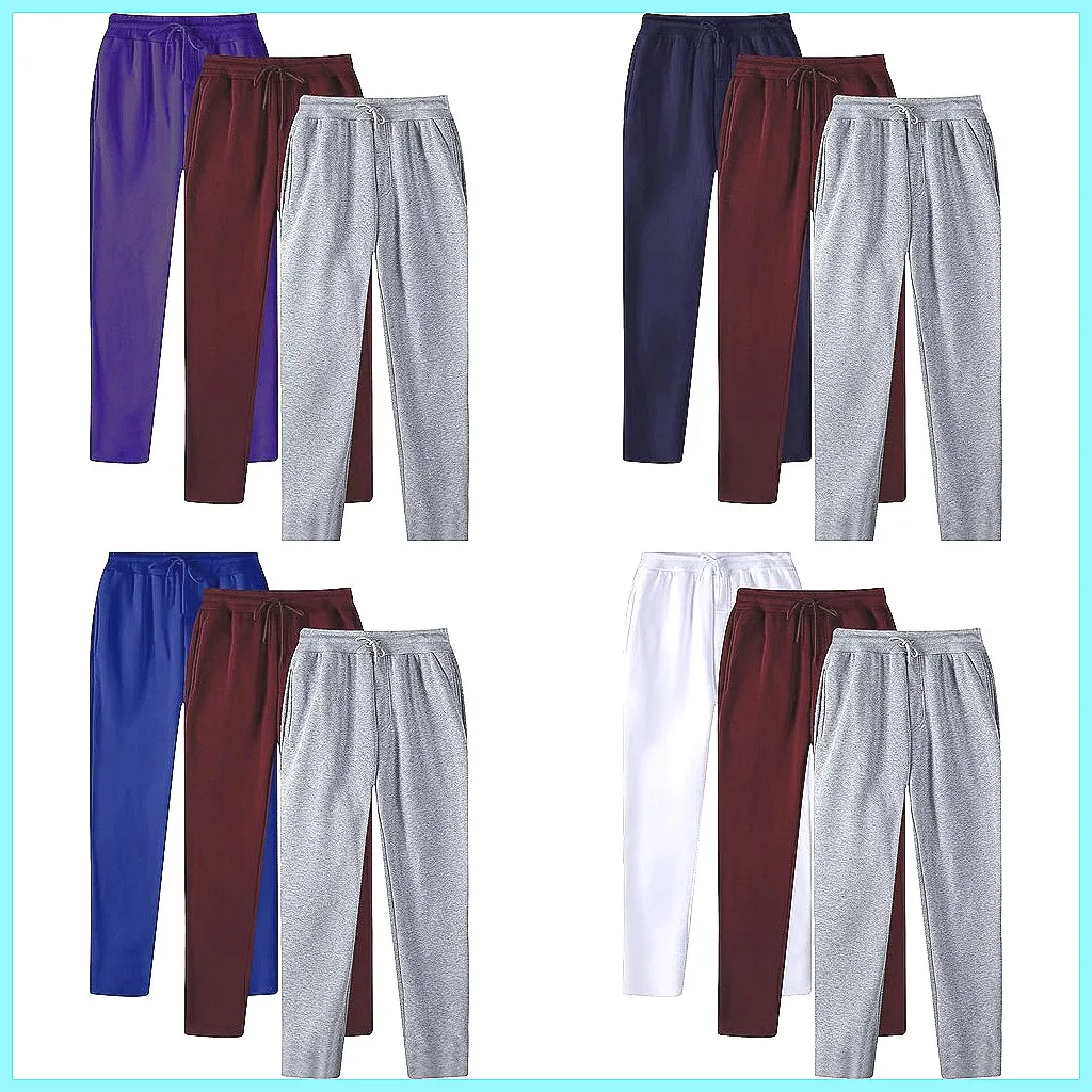 

Women's 3-Piece Casual Set: Drawstring Pocket Long Pants & Sports Sweatpants Suit
