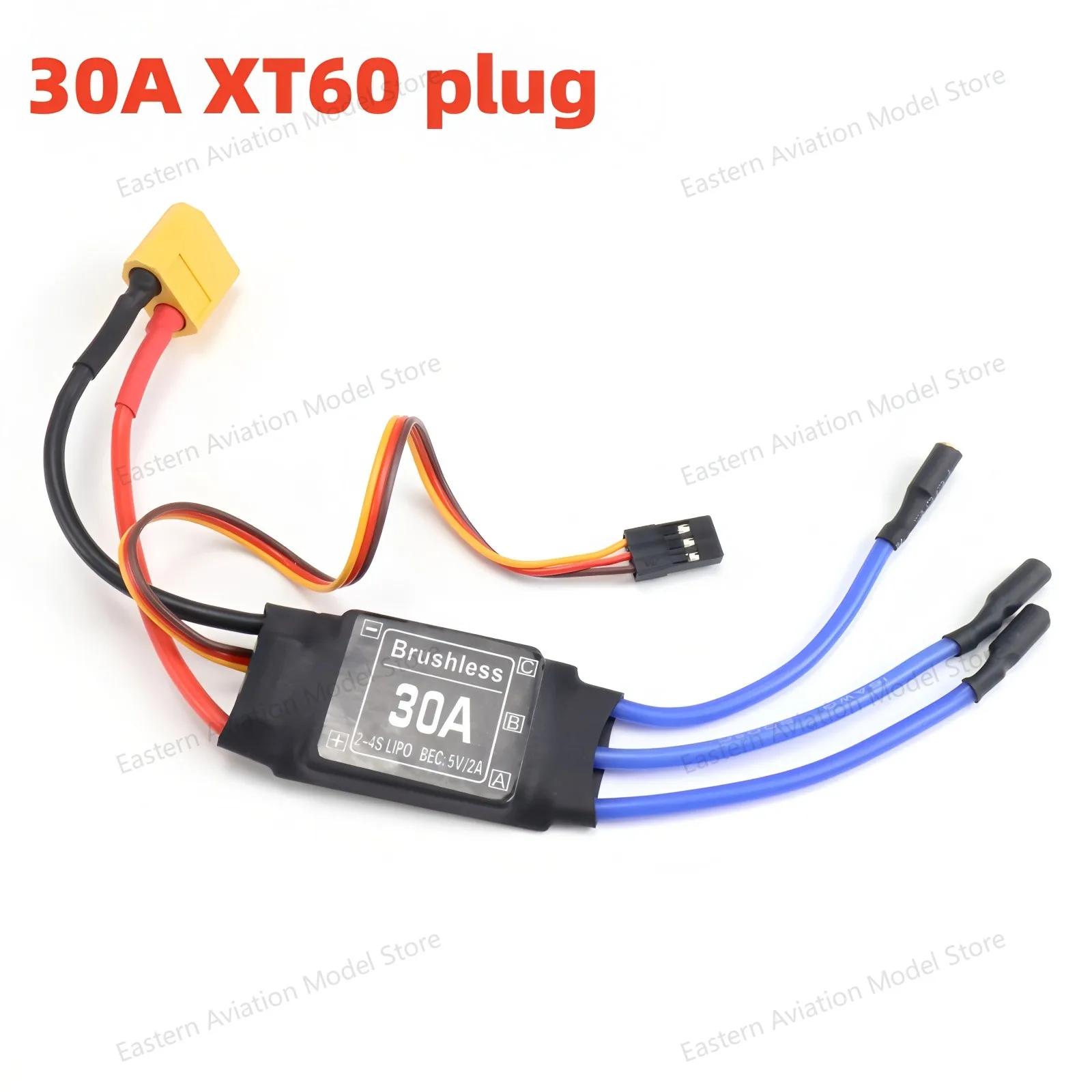 Controlador de velocidade esc sem escova 40a 2-4s com 5v 3a ubec rc fpv quadcopter aviões rc helicóptero f450 f550 s500 30a motor xt60
