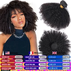 tissage cheveux humain lot en promo Tissage bresilien Tissage en lot brésilien naturel crépu bouclé Afro, mèches de cheveux humains, 4b 4c, Extensions de cheveux, vente en gros meche bresilienne cheveux humain