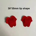 red lip shape