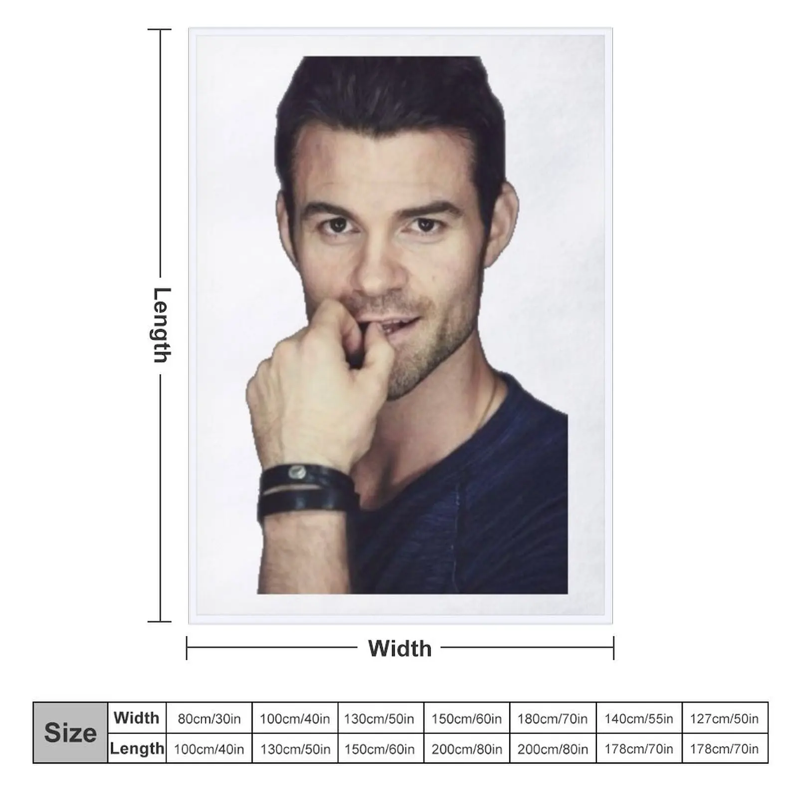 Daniel Gillies Elijah Mikaelson Throw Blanket Flannel Sleeping Bag Blankets